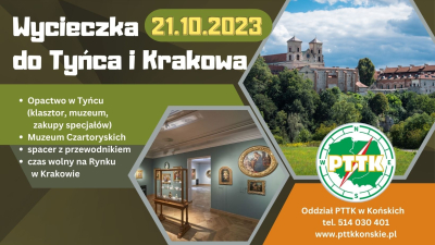 Zapraszamy na wycieczkę do Tyńca i Krakowa