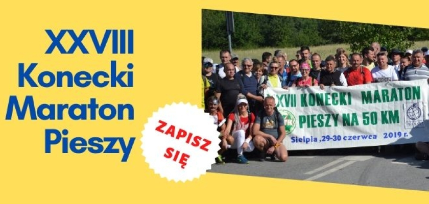 XXVIII Konecki Maraton Pieszy wystartuje